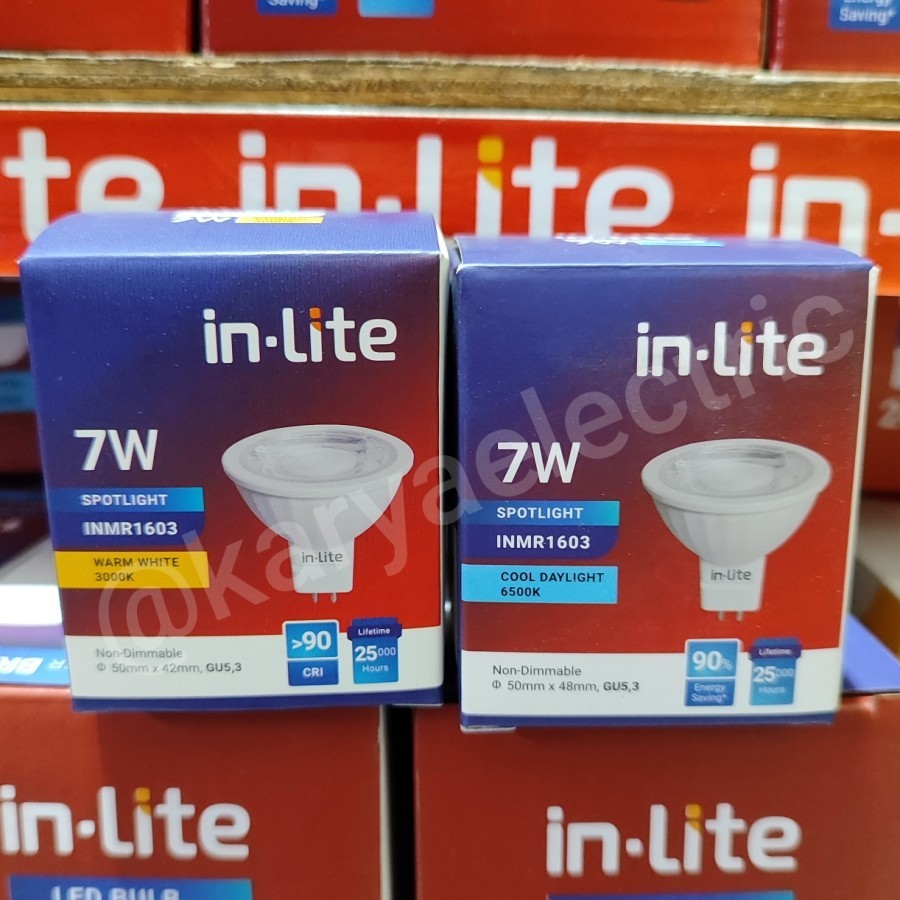 LAMPU MR16 IN-LITE IN LITE LED MR 16 7WATT INMR1603 7 WATT