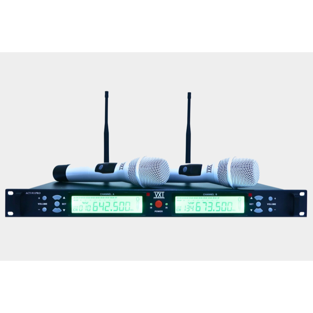 Microphone Wireless VXT ACT-911 Pro Dual Handheld