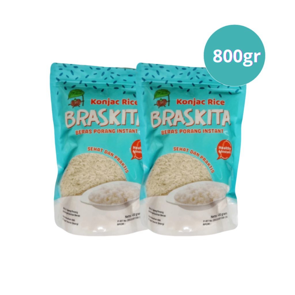 

Braskita Beras Porang 800 Gram Shirataki Konjac Nasi Sehat Praktis Diet Instan Rendah Gula Kalori