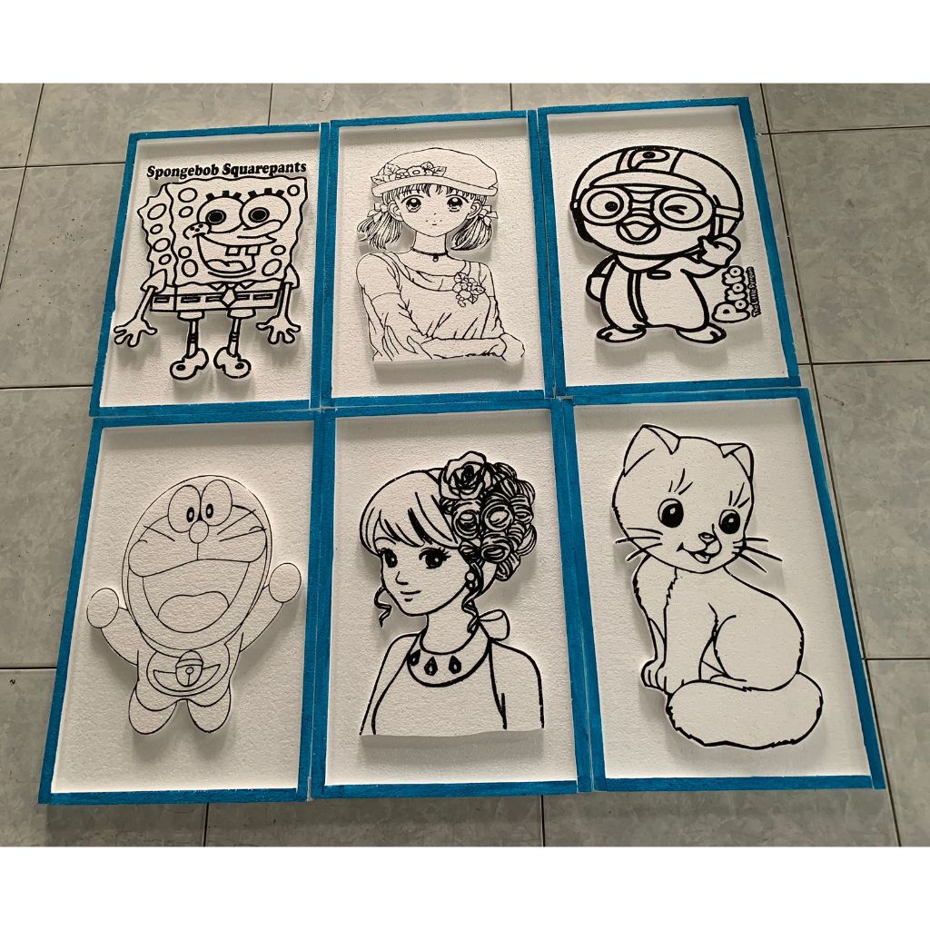 

(1pcs) Lukis Sterofoam 3D UK 33X50 / Styrofoam 3 Dimensi / Sterofoam Lukis Anak Timbul uk 33x50