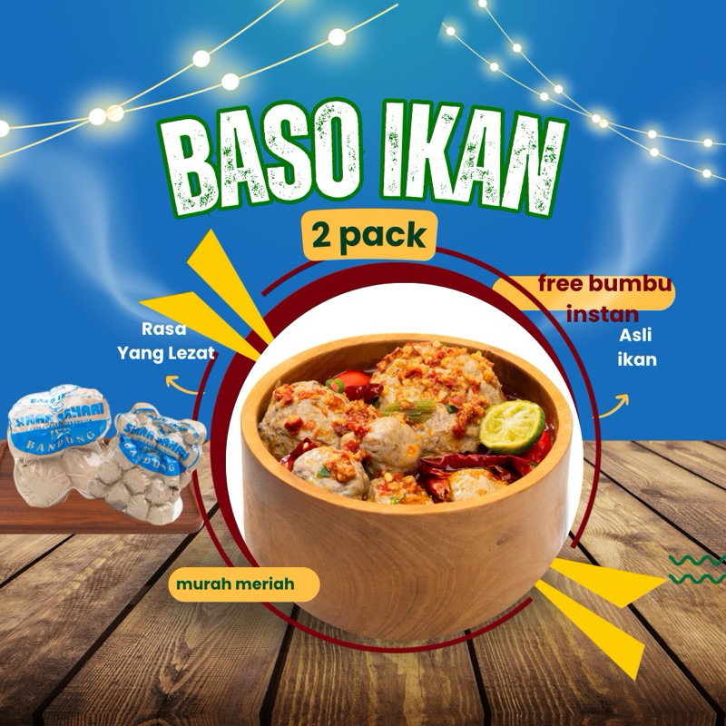 

Bakso ikan sinar bahari isi mercon 4 pcs + baso sedang 10 pcs