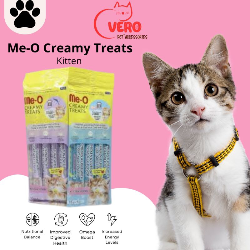 Meo Creamy Treats Kitten Cemilan Kucing Sehat 15gr