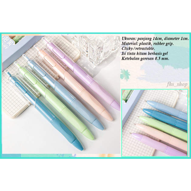 

Pulpen Gel Pastel Tinta Hitam Bulpen Gel Tinta Hitam Pulpen Aesthetic Pastel Soft Clicky Gel Pen