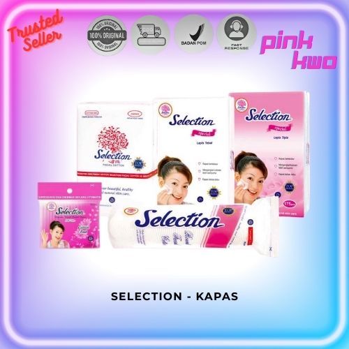SELECTION - KAPAS - Facial Cotton Kapas Tebal & Tipis | Cotton Buds | Round Facial