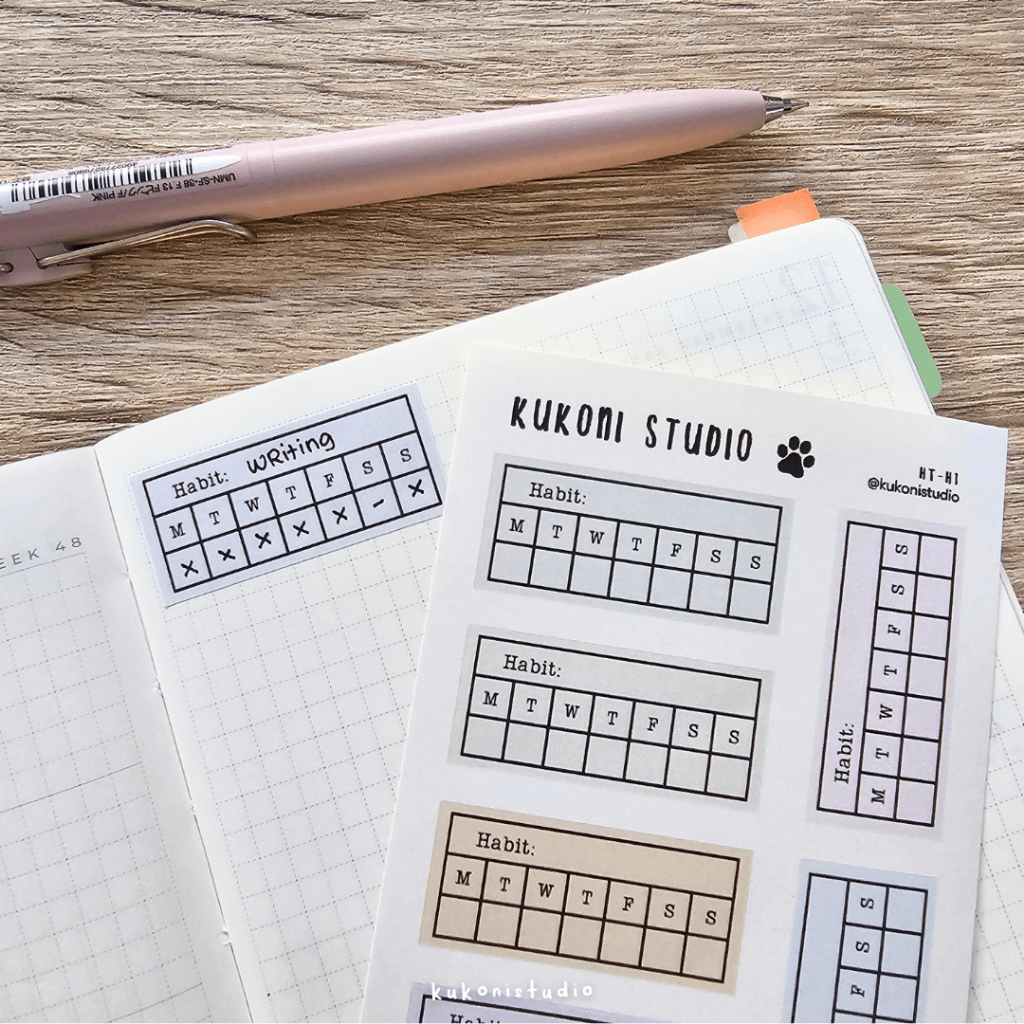 

Habit Tracker Sticker | Functional Sticker | Kukoni Studio