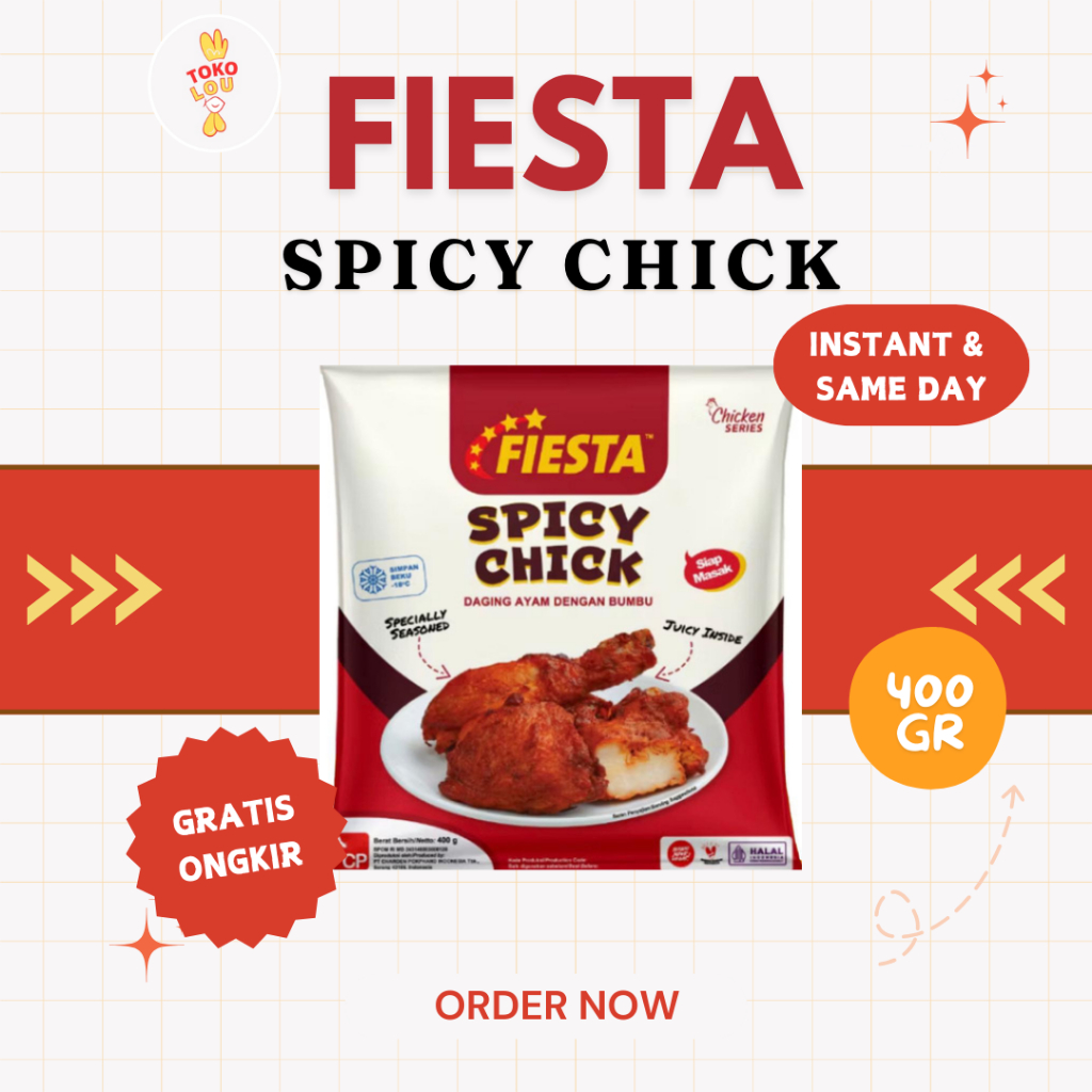 

FIESTA SPICY CHICK 400 GR | AYAM PEDAS FIESTA