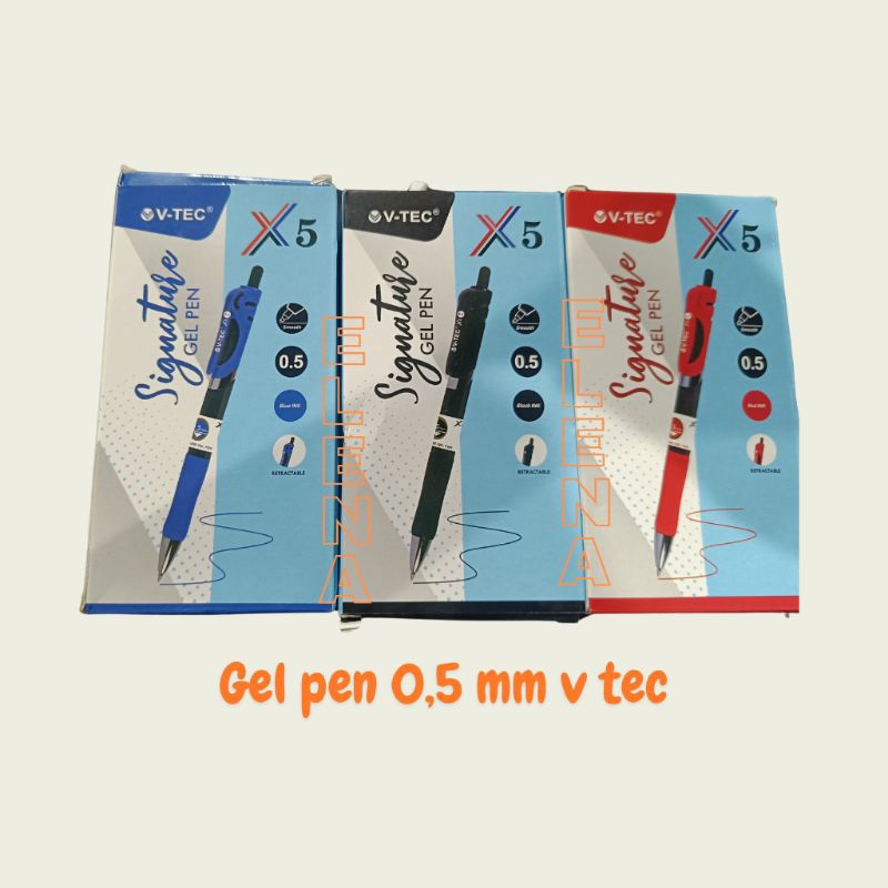 

gelpen v tec 0,5mm/ pen cair v tec/pen tiktek/signature gelpen/per 1 pcs
