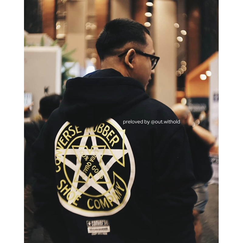 [Preloved] Converse x Neighborhood hoodie black Size S