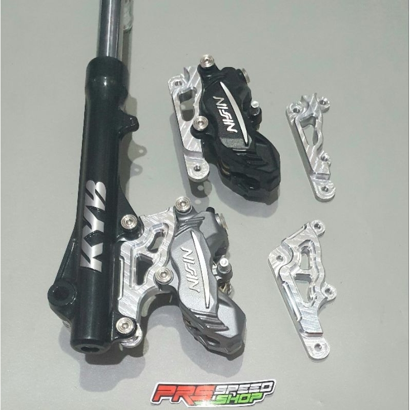 braket kaliper nissin samurai 4p beat vario125 scoopy breket 220mm 260mm vario 125 150 220 260