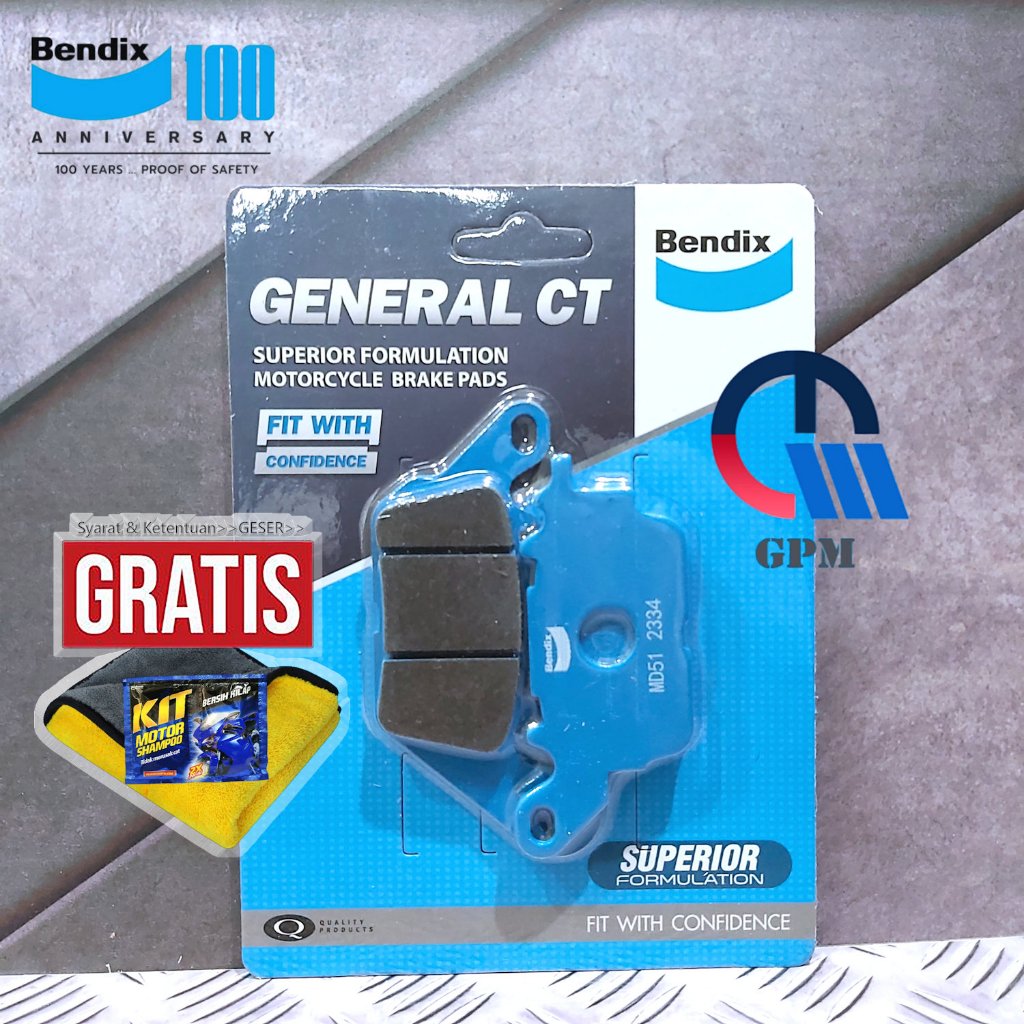 Kampas Rem Bendix MD51 Yamaha MX King 150 Kampas Rem Depan