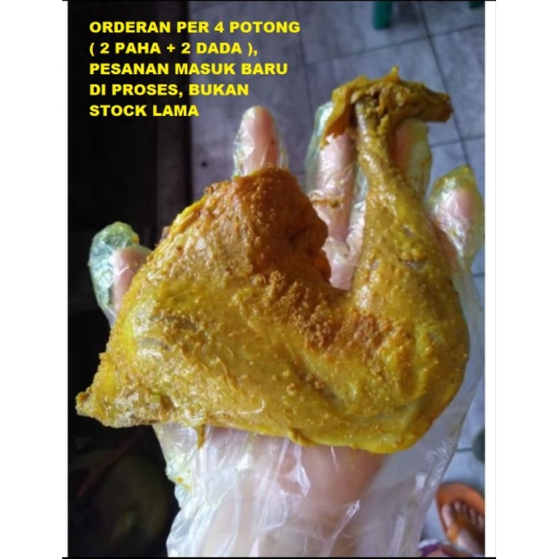 

Ayam bumbu kuning ukuran jumbo..