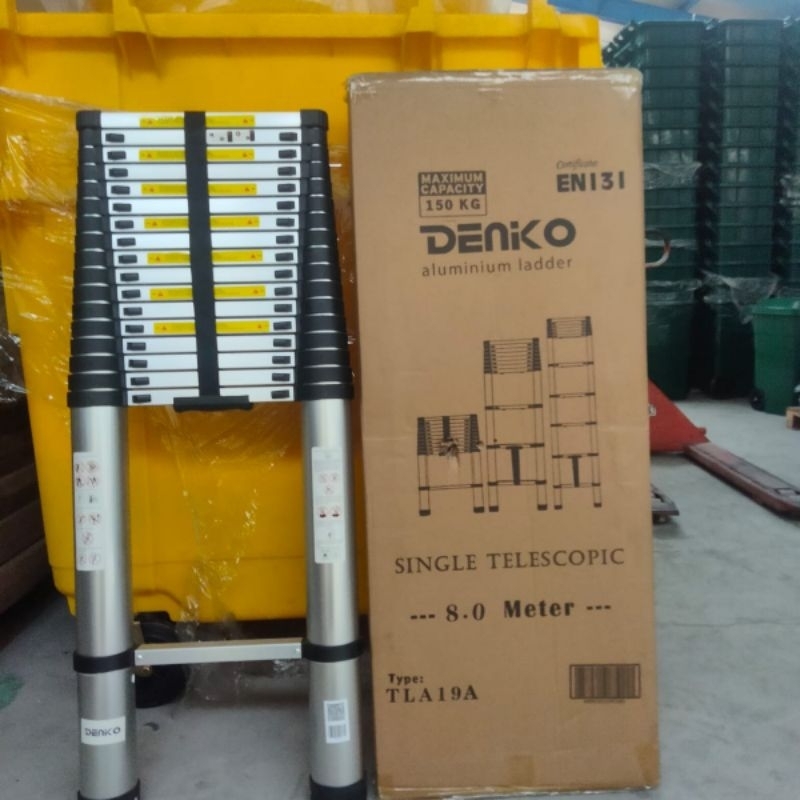 tangga single teleskopik 8 meter denko