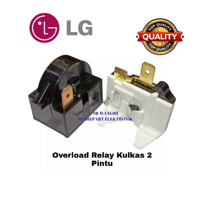 Overlod relay kompresor kulkas Lg 2 pintu / relay ptc Overlud kulkas Lg ( 1 pin kiri - Overlud 1/5hp