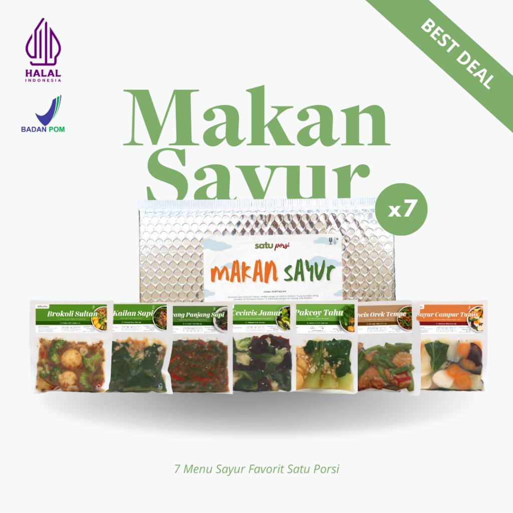 

Satu Porsi Makan Sayur (7 Menu)