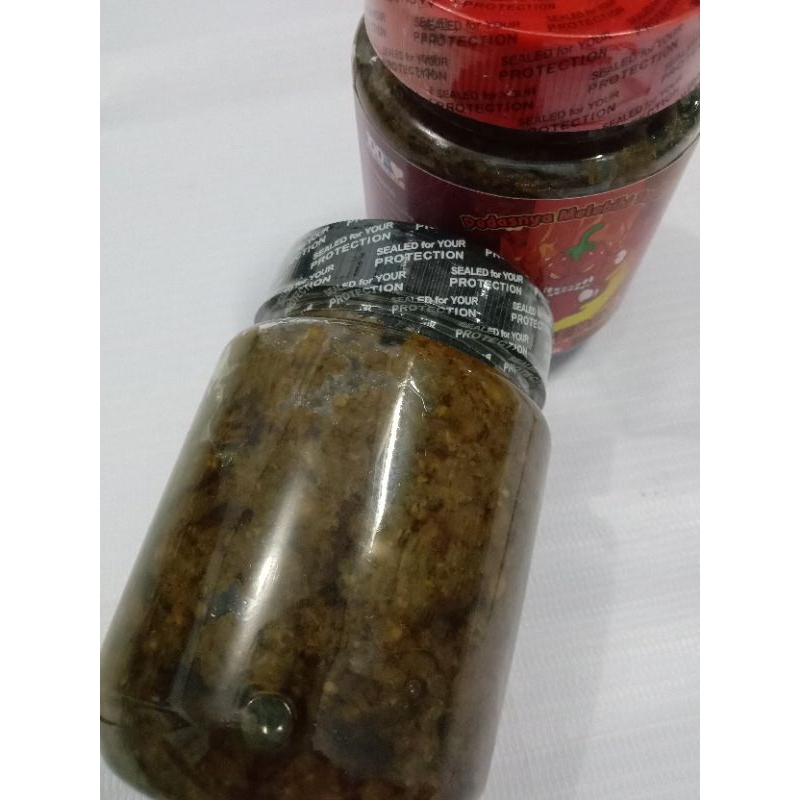 

Sambal Lombok ijo merk "SINGPEDES"toples 200ml,halal,pedas,gurih