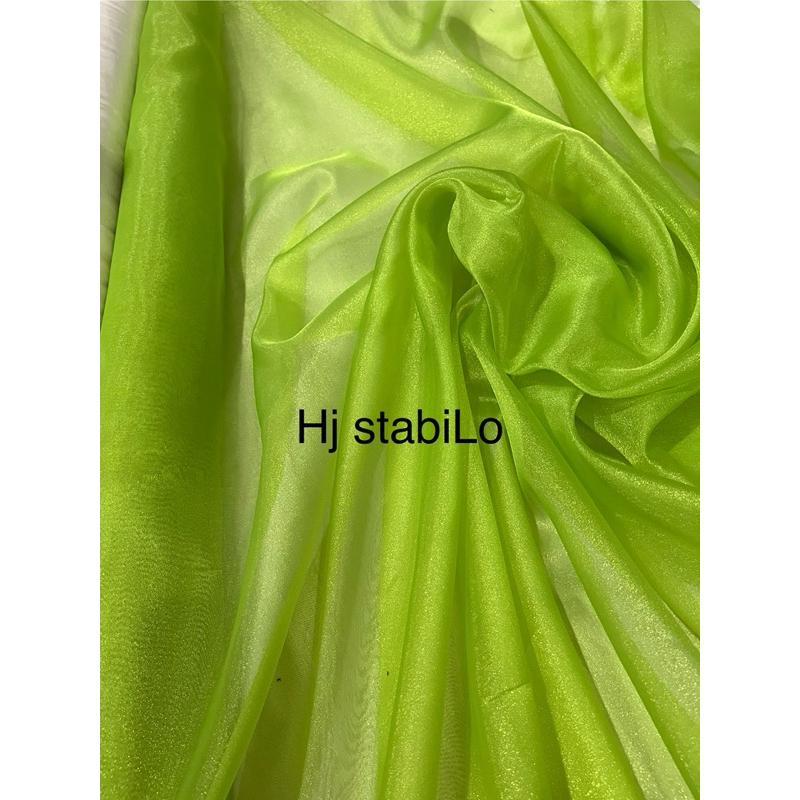 Kain Organza Metalik / Organza Kristal / Organza Glossy / Organza Pearl Pasir