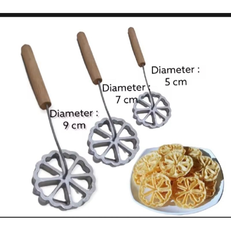 cetakan kembang goyang/cetakan kembang goyang berbagai ukuran/cetakan kembang goyang kecil sedang da