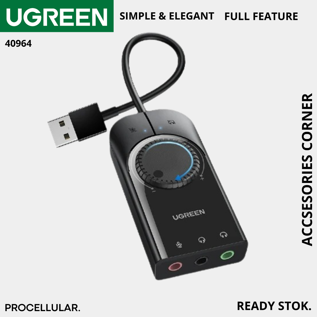 Ugreen USB Soundcard External Audio Adapter 40964