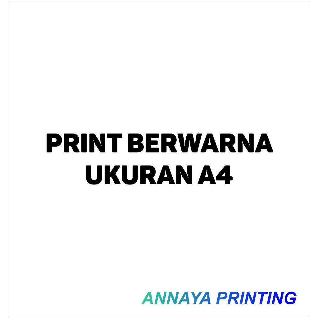 JASA PRINT BERWARNA KERTAS A4 75 GRAM MURAH