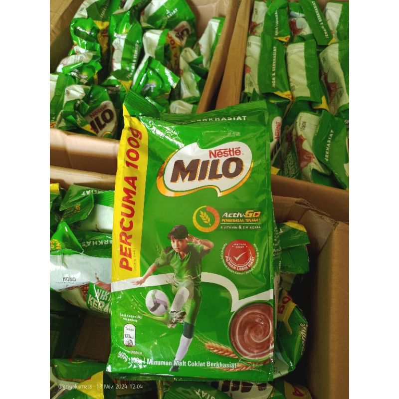 

READY STOK! PROMO Milo Malaysia 1 kg terbaru / milo original malaysia 900gr + 100gr