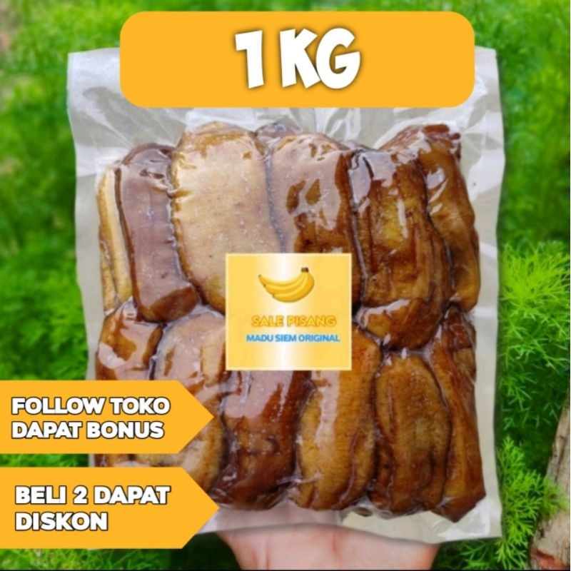 

(COD) Sale pisang basah 1kg termurah Camilan Kiloan Murah pisang madu siem Legit Manis Oleh Oleh Banten Indonesia