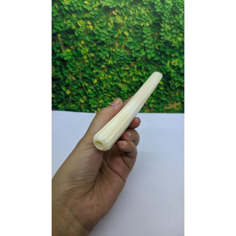 Once pipa tulang sapi model blimbing putih premium