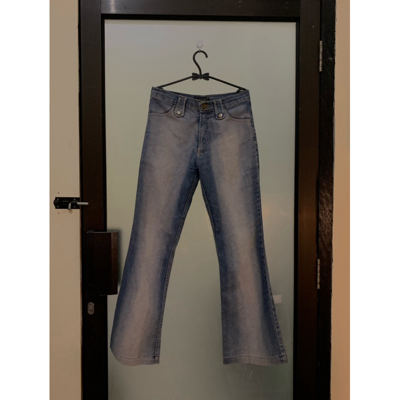 Preloved Second Jeans Cutbray Fading Washed Vintage Retro