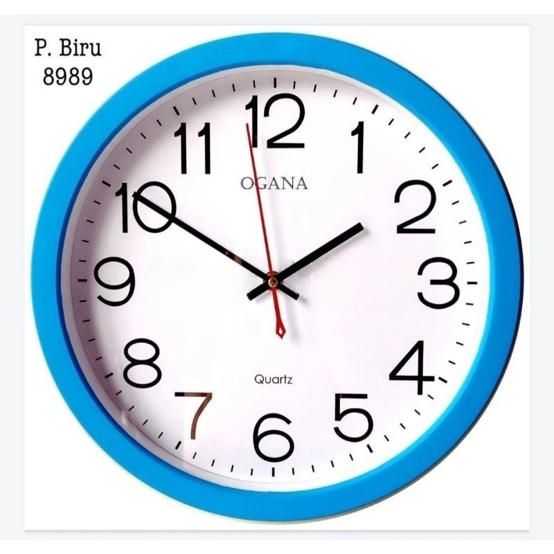 Sale Jam Dinding Ogana Premium Jumbo Diameter 32 cm / Dekorasi Jam Dinding Mewah Ogana Type 8989
