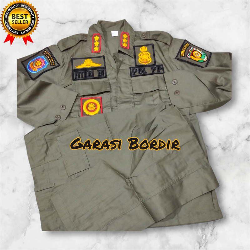 Stelan  PDL Satpol pp atau Pol Pp Premium dan Atributnya