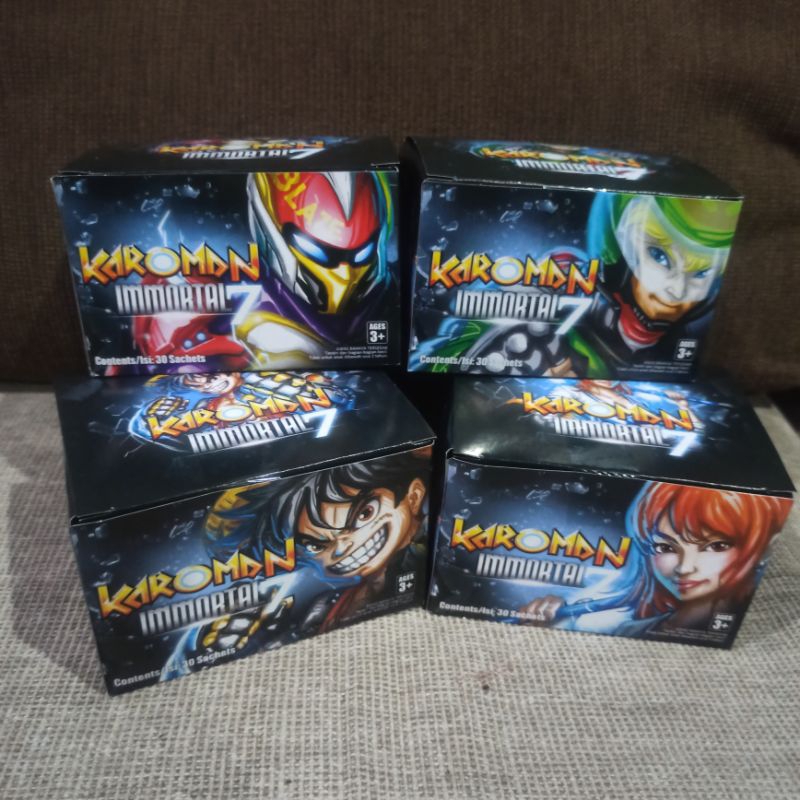 30 PCS (1 BOX) KAROMAN IMMORTAL 7 PUZZLE 3D - MAINAN EDUKASI ANAK PUZZLE FOAM KARAKTER SUPERHERO