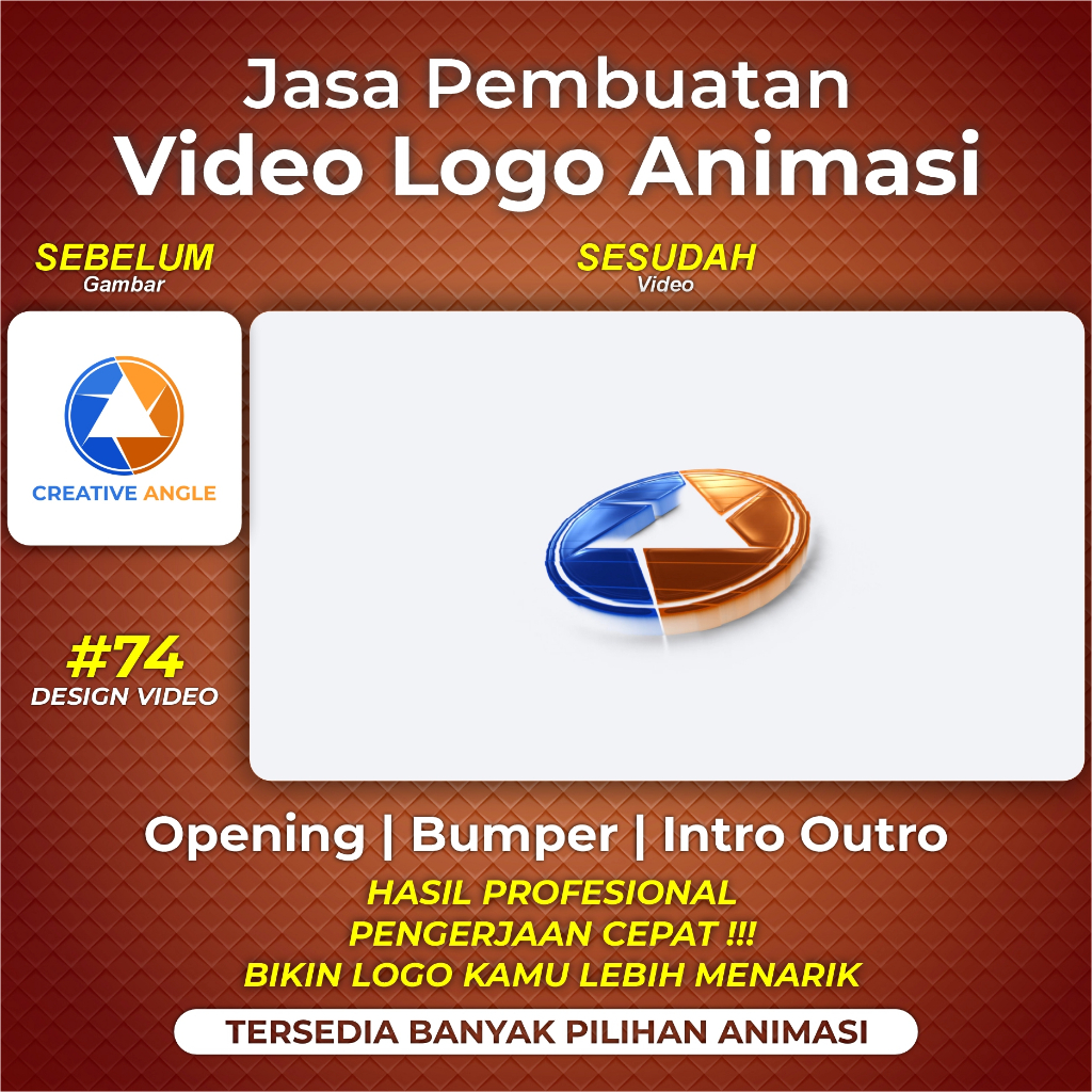 JASA DESAIN VIDEO Opening Intro Youtube Channel