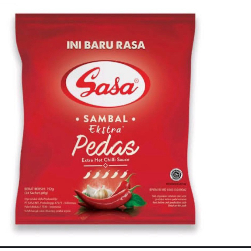 

Saus sambal saos Sasa extra pedas 950gr