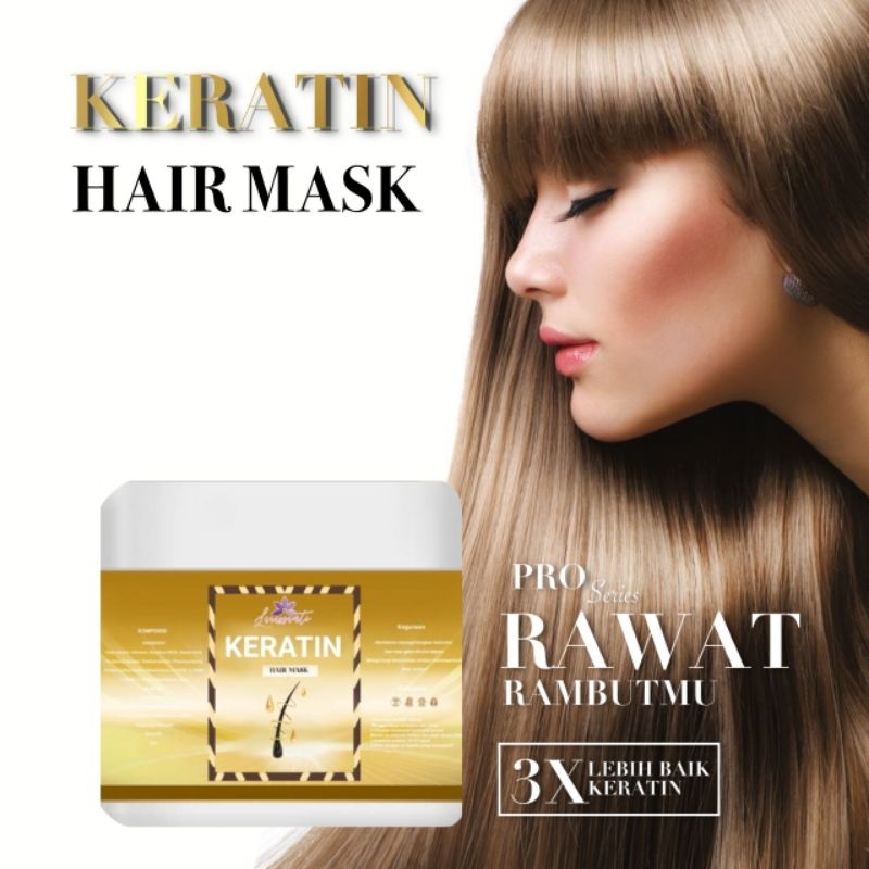 Hair Mask Smooth keratine meluruskan melembutkan rambut salon Anak/Dewasa 250ML