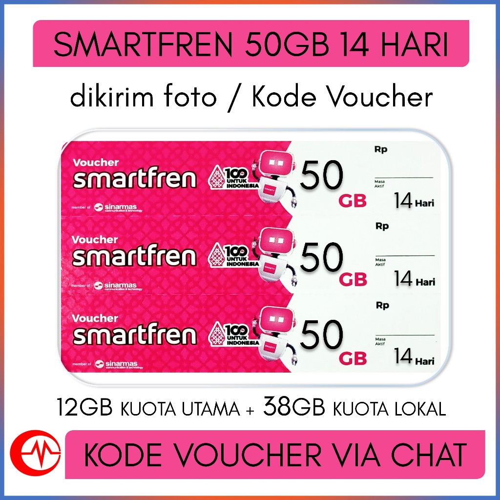 Voucher Smartfren 50GB 14Hari