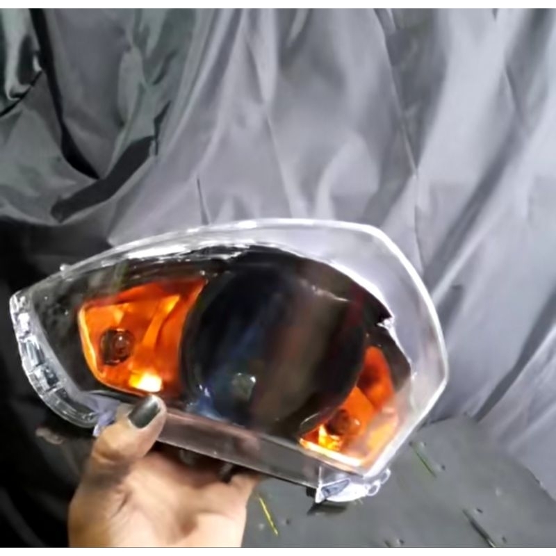 Lampu Stop Rem Belakang Mio Soul Gt 115 Custom Hitam Oranye