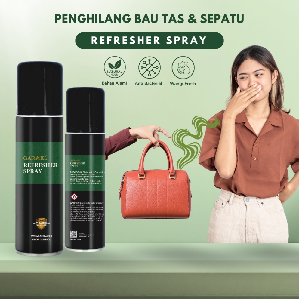 KODE G39O Parfum Tas Kulit Sepatu Kulit KHUSUS PULAU JAWA Garael Spray Refresher Penghilang Bau Tida