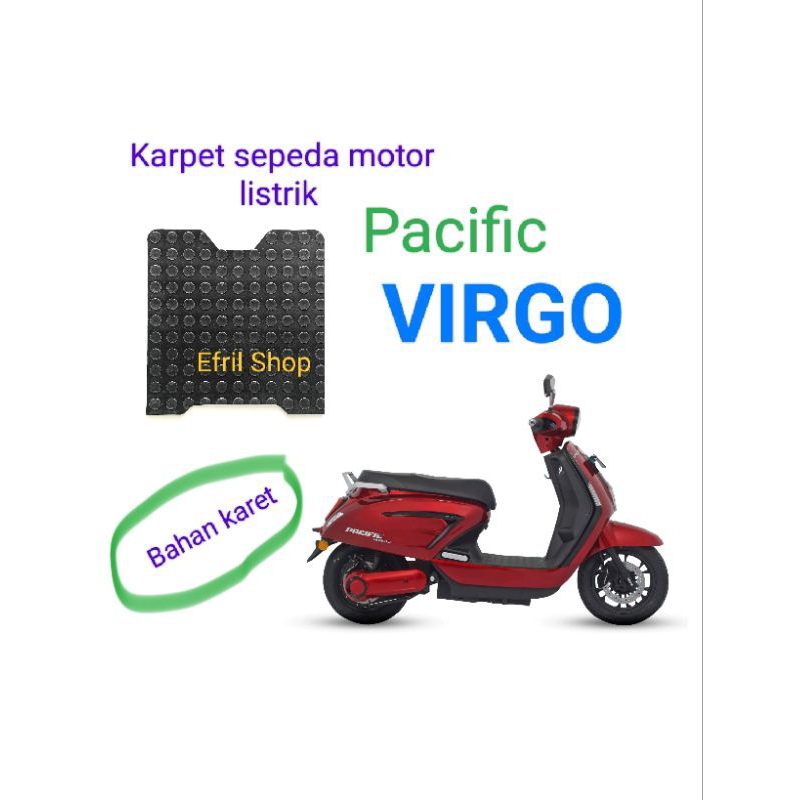 Karpet sepeda motor listrik PACIFIC VIRGO BAHAN KARET