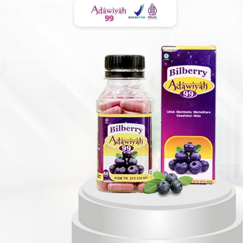 KAPSUL BILBERRY ADAWIYAH 99 ISI 60KAPSUL ORIGINAL