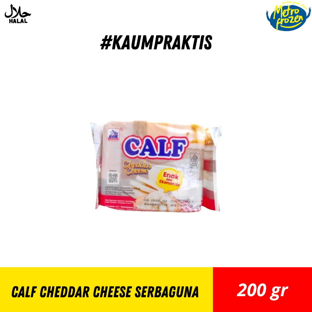 

CALF Cheddar Cheese Serbaguna 200gr