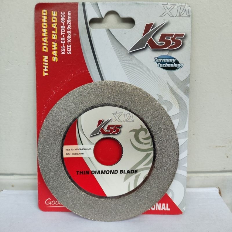 Mata Gerinda Potong Poles Kaca Keramik Geranit Marmer Thin Diamond Saw Blade 4 inch alat poto kaca p