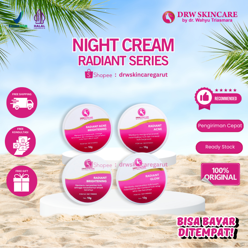 ECER NIGHT CREAM RADIANT SERIES DRW SKINCARE