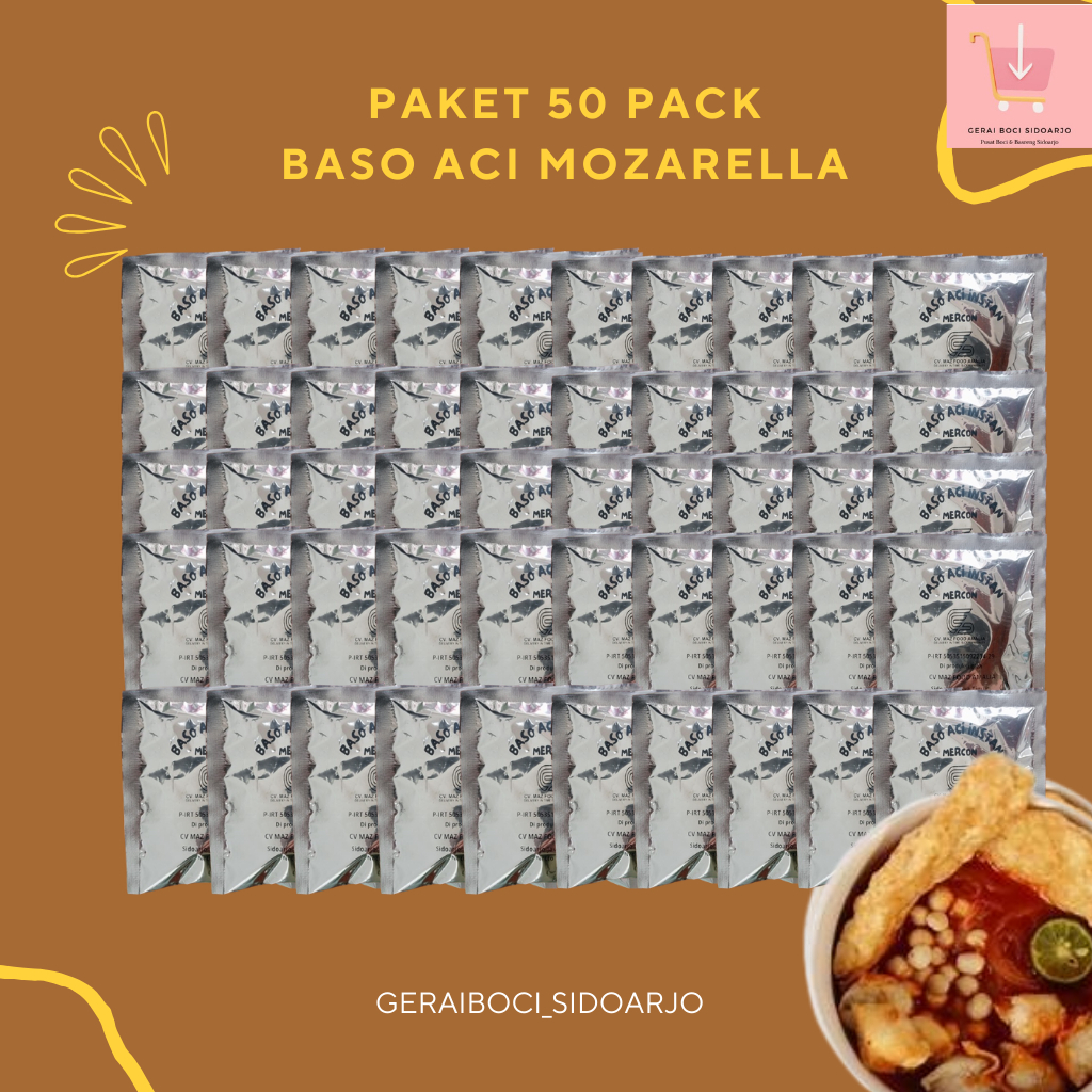 

PAKET RESELLER 50 PACK BASO ACI INSTAN MOZARELLA MAZFOOD
