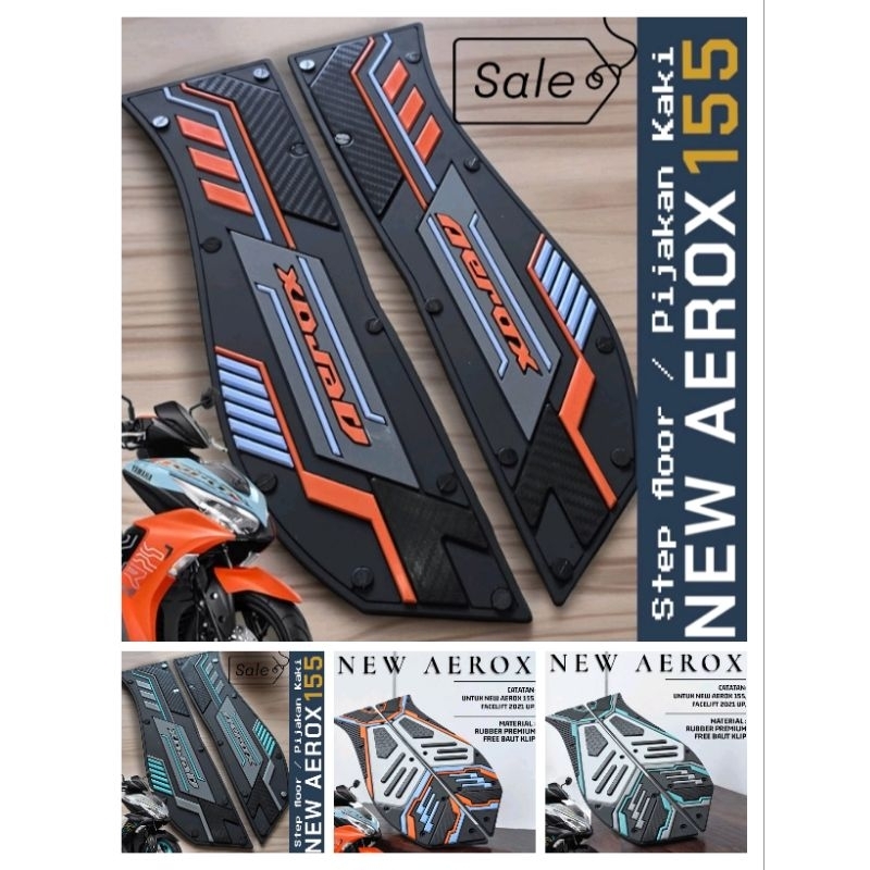premium karpet new Aerox 155 pijakan kaki new aerox