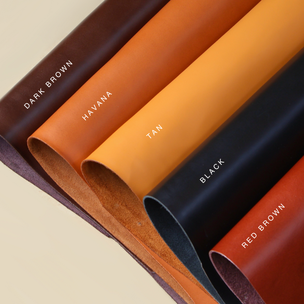 Kulit Sapi Asli Lembaran Motif Pull Up ukuran A3