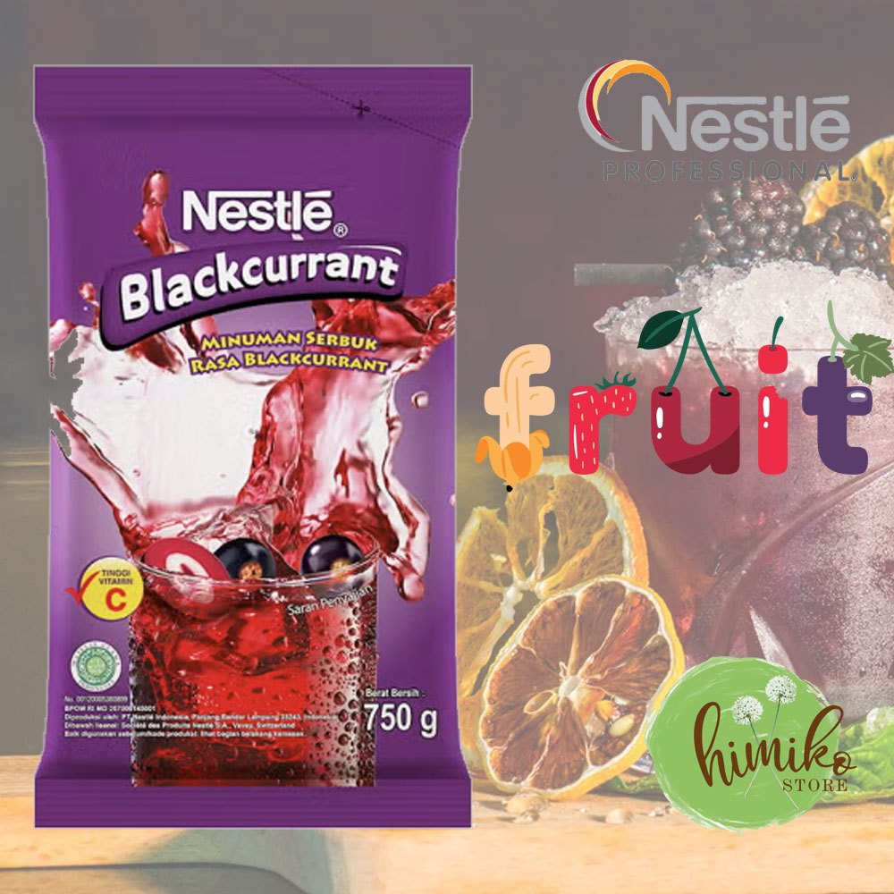 

Nestle Blackcurrent rasa buah kismis hitam Kemasan Resto 750 Gram