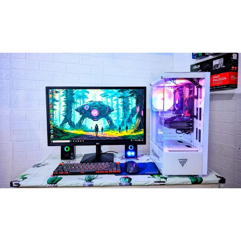 Pesanan Khusus PC Fullset Intel i3 12100f/Ram 16 GB/VGA RTX 2060/M.2 256GB/Monitor 24 Airo 24 inch