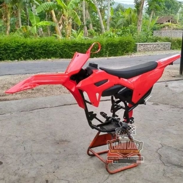 Ready frame rangka bodyset body crf 450 full Rolling sasis CRF 450 premium PNP MESIN : TIGER, MP mon