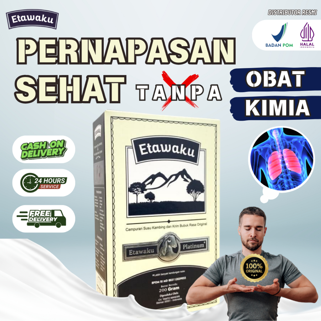 

1 BOX ETAWAKU - Pernapasan Sehat Tanpa Obat Kimia Bantu Jaga Pernapasan Bebas Asma Nyeri Dada