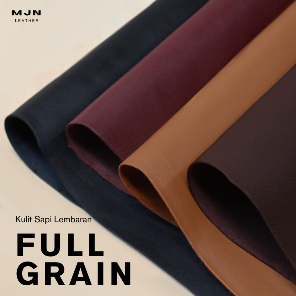 Kulit Sapi Lembaran Motif Full Grain ukuran A3