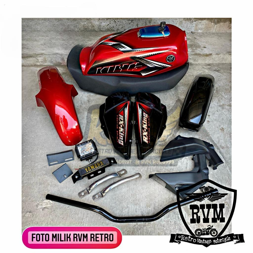 body set rx king bandung style merah paket lengkap rx king full set rx king tahun 2008 merah hitam